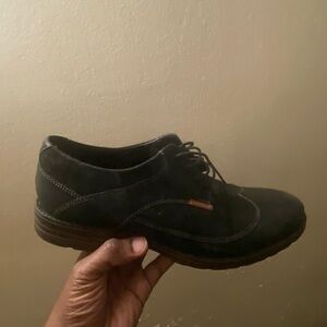 Men's Black Suede Lace-Up Shoes Clark's